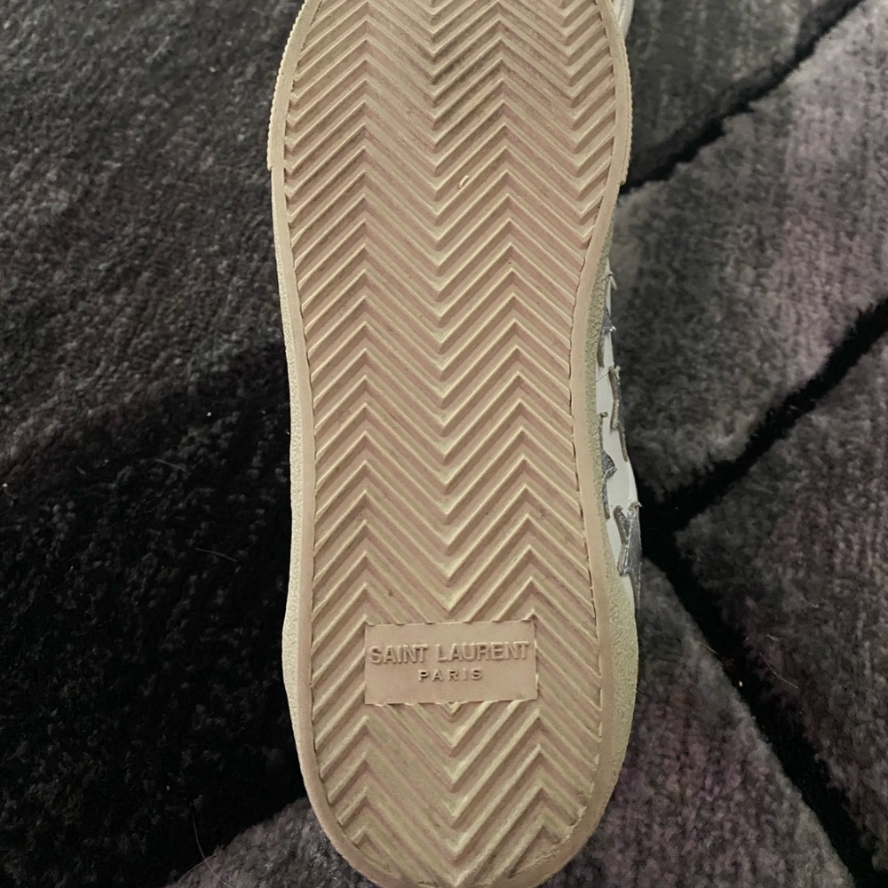Saint Laurent Star Leather Sneaker Woman’s Ysl 8 - Picture 5 of 5